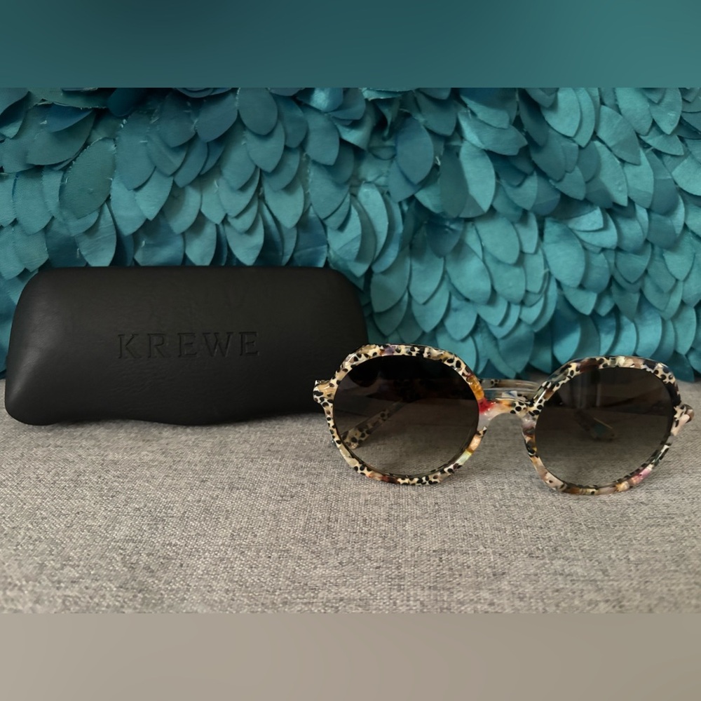 New KREWE Sophia Poppy Multicolor Sunglasses